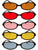 Retro Square Color Sunglasses