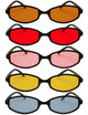 Retro Square Color Sunglasses