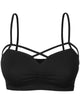 Strappy Caged Cutout Front Super Soft Stretchy Bra Top