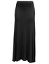 Plus Size Lightweight Floor Length Maxi Skirt with Stretch