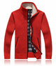Men's Knitted Slim Fit High Collar Casual Zip-Up Sweater Jacket