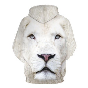 Men's Quality 3D Animal Print Pullover Hooded Sweatshirts