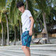 Men's Casual Classic Boardshorts Quick Dry Printed Pattern Swimming Trunk