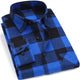 Men's Long Sleeve Forever Classic Slim Fit Soft Flannel Plaid Shirt