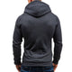 Men's Fitted Long Sleeve Fashion Zip-Up Hoodie Jacket