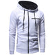 Men's Fitted Long Sleeve Fashion Zip-Up Hoodie Jacket