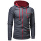 Men's Fitted Long Sleeve Fashion Zip-Up Hoodie Jacket