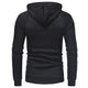 Men's Fitted Long Sleeve Fashion Zip-Up Hoodie Jacket