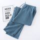 Men's Summer Perfect Crisp Crinkled Cool Crepe Cotton Solid Pajama Pants
